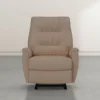 Rogan II Leather Power Rocker Recliner -Furniture Store 101610 beige leather recliner signature 01