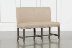 Jaxon Grey 49" Upholstered High Back Bench