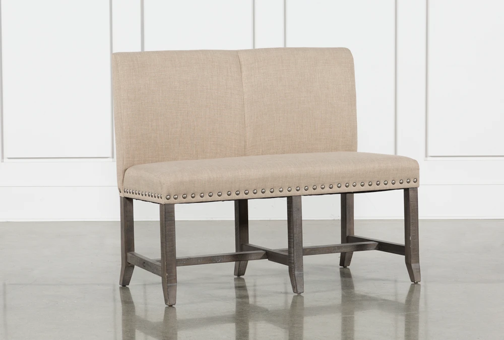 Jaxon Grey 49" Upholstered High Back Bench 3 Jaxon Grey 49" Upholstered High Back Bench