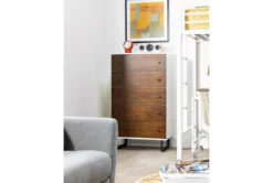 Clark Chest Of Drawers -Furniture Store 206110 brown wood chest room 41