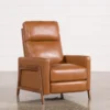 Daniel Nutmeg Leather Push Back Recliner
