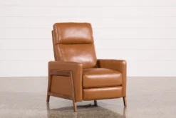 Daniel Nutmeg Leather Push Back Recliner