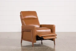 Daniel Nutmeg Leather Push Back Recliner -Furniture Store 207220 3