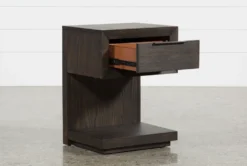 Pierce Espresso 1-Drawer Nightstand With Usb And Power Outlets -Furniture Store 207986 2