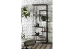 Austin 83" Bookcase -Furniture Store 209190 natural metal bookcase room 35