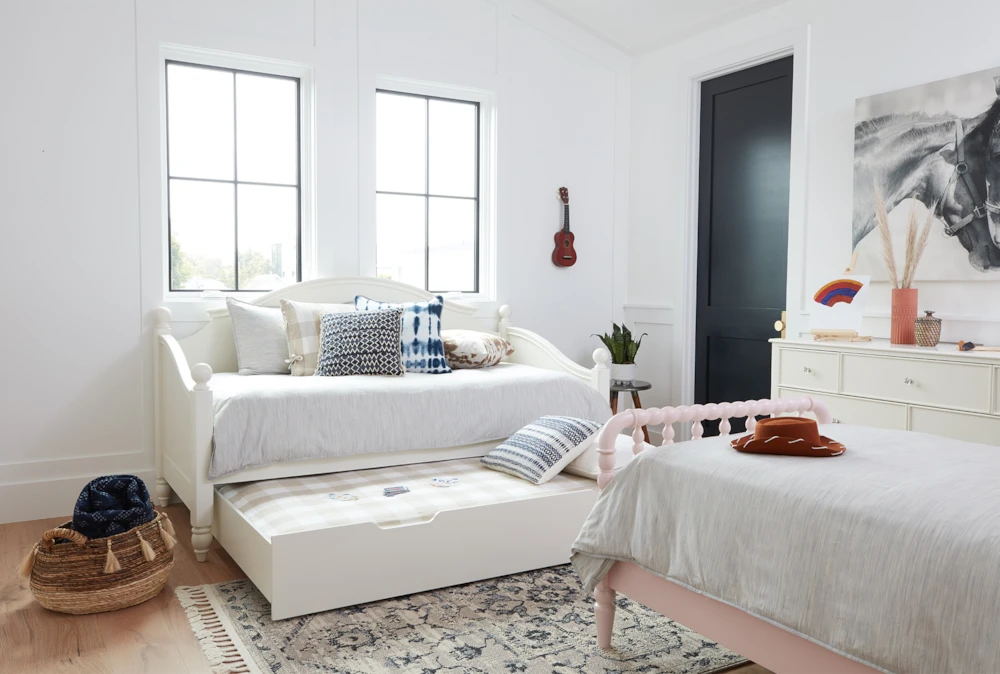 Madison White Twin Daybed With Trundle 6 Madison White Twin Daybed With Trundle - Image 4