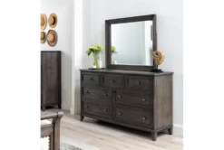 Candice II 7 Drawer Dresser Dresser/Mirror 13 Candice II 7 Drawer Dresser Dresser/Mirror -Furniture Store 216599 grey wood dresser with mirror room 09