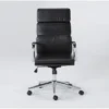 Moby Black Faux Leather High Back Rolling Office Chair -Furniture Store 223558 black faux leather office chair signature 01