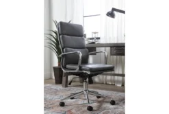 Moby Grey Faux Leather High Back Rolling Office Chair 15 Moby Grey Faux Leather High Back Rolling Office Chair -Furniture Store 223560 grey multi media office chair room 32
