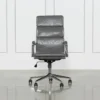 Moby Grey Faux Leather High Back Rolling Office Chair -Furniture Store 223560 grey office chair v2 signature 02