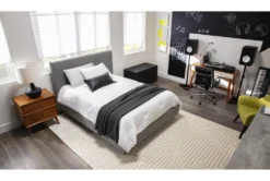 Moby Grey Faux Leather Low Back Rolling Office Chair -Furniture Store 223566 grey faux leather office chair room 49