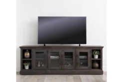 Wakefield 97" TV Stand With Glass Doors -Furniture Store 225443 brown wood media console room 35