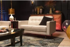 London Optical 58" Loveseat -Furniture Store 225750 white fabric loveseat room 71