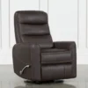Hercules Chocolate Swivel Glider Rocker Recliner With Adjustable Headrest -Furniture Store 228211 brown fabric recliner 1