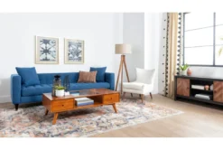 Alton Glass Coffee Table With Storage -Furniture Store 229324 brown wood coffee table room 41