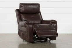 Carl Chocolate Leather Power Lift Recliner With Power Headrest 22 Carl Chocolate Leather Power Lift Recliner With Power Headrest -Furniture Store 240962 brown leather power lift recliner 03
