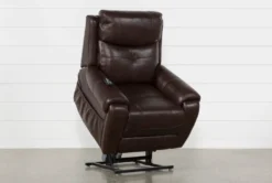 Carl Chocolate Leather Power Lift Recliner With Power Headrest 26 Carl Chocolate Leather Power Lift Recliner With Power Headrest -Furniture Store 240962 brown leather power lift recliner 06
