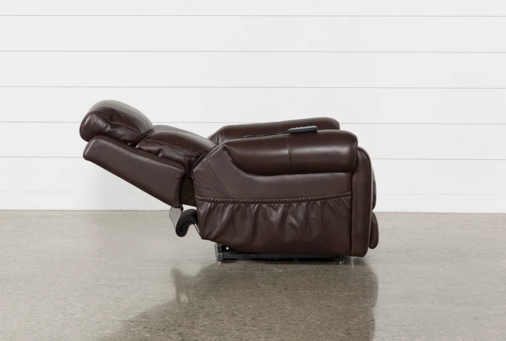 Carl Chocolate Leather Power Lift Recliner With Power Headrest 8 Carl Chocolate Leather Power Lift Recliner With Power Headrest - Image 6