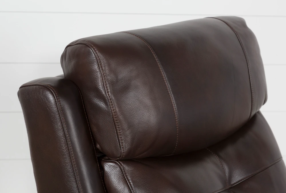 Carl Chocolate Leather Power Lift Recliner With Power Headrest 12 Carl Chocolate Leather Power Lift Recliner With Power Headrest - Image 10