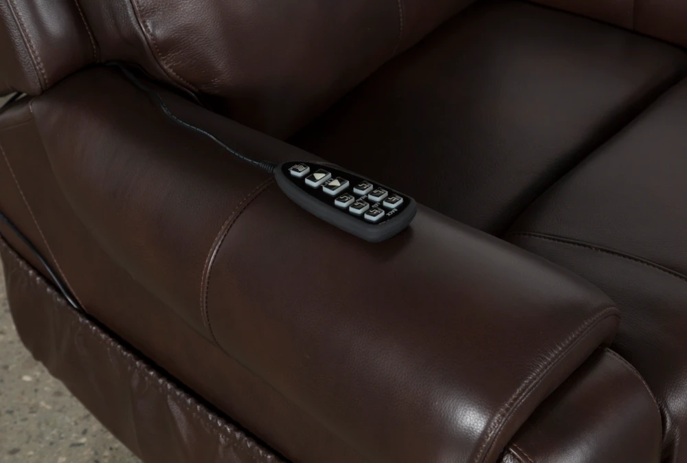 Carl Chocolate Leather Power Lift Recliner With Power Headrest 10 Carl Chocolate Leather Power Lift Recliner With Power Headrest - Image 8