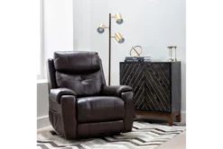 Carl Chocolate Leather Power Lift Recliner With Power Headrest 31 Carl Chocolate Leather Power Lift Recliner With Power Headrest -Furniture Store 240962 brown leather power lift recliner room 16