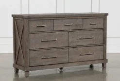 Jaxon Grey 7 Drawer Dresser -Furniture Store 241125 grey wood dresser 1