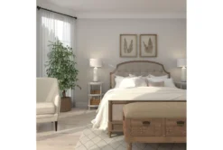 3-Tier White Mirror Top And Cane Accent Table -Furniture Store 243284 white wood accent table room 94 1