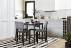 Jarrod Grey 40" Square Counter Set For 4 -Furniture Store 243507 grey wood counter height set room 36