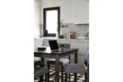 Jarrod Grey 40" Square Counter Set For 4 -Furniture Store 243507 grey wood counter height set room 37