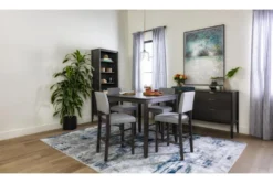 Jarrod Grey 40" Square Counter Set For 4 -Furniture Store 243507 grey wood counter height set room 38