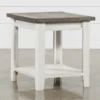 Dixon End Table -Furniture Store 243742 white wood end table signature 01