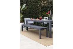 Ravelo Outdoor Dining Bench -Furniture Store 243970 grey metal dining bench room 46