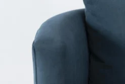 Twirl 37" Swivel Velvet Accent Chair -Furniture Store 244379 blue fabric swivel detail 44