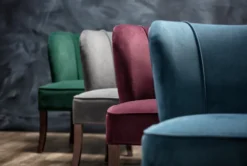 Krista Blue Accent Chair -Furniture Store 244479 blue fabric accent chair room 22