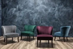 Krista Blue Accent Chair -Furniture Store 244479 blue fabric accent chair room 7