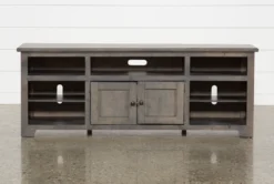 Santa Clara 70" TV Stand -Furniture Store 244759 grey wood tv stand detail 02