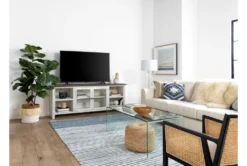 Dixon White 84" TV Stand With Glass Doors 17 Dixon White 84" TV Stand With Glass Doors -Furniture Store 244783 white wood media console room 41 1