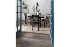 Sutton Brown 48" Square Counter Table -Furniture Store 245034 grey wood counter dining table room 05