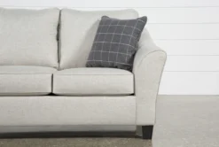 Kinsley 92" Queen Sofa Sleeper -Furniture Store 246100 grey fabric sleeper side 04