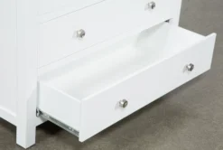 Larkin White Chest -Furniture Store 246492 white mdf chest hardware 04