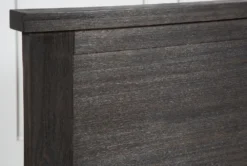 Larkin Espresso California King Panel Bed -Furniture Store 246520 brown wood bed detail 03