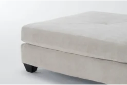 Harper II Microfiber 52" Birch Square Cocktail Ottoman -Furniture Store 246655 natural fabric cocktail ottoman detail 40