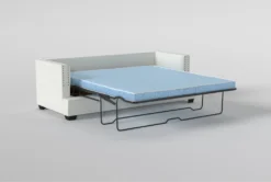 Kiara II 90" Queen Sleeper -Furniture Store 246692 natural fabric sleeper detail 46