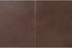 Amala Brown Leather Ottoman -Furniture Store 246958 brown leather accent ottoman material 60