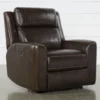 Stetson Chocolate Leather Power Recliner With Power Headrest, Lumbar & USB 1 Stetson Chocolate Leather Power Recliner With Power Headrest, Lumbar & USB -Furniture Store 246961 brown leather recliner signature 01