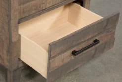 Ranier 27" Nightstand -Furniture Store 247119 brown wood bed component detail 04