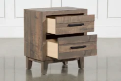 Ranier 27" Nightstand -Furniture Store 247119 brown wood bed component storage 03