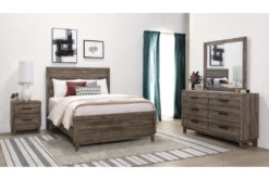 Ranier Queen 4 Piece Bedroom Set -Furniture Store 247134 brown wood bedroom set room 70