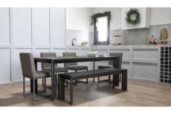 Sandro 63" Bench -Furniture Store 248364 black wood dining bench room 32