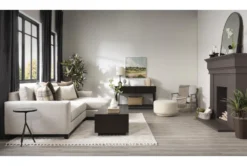 Mohave Natural 25" Accent Ottoman By Nate Berkus + Jeremiah Brent 30 Mohave Natural 25" Accent Ottoman By Nate Berkus + Jeremiah Brent -Furniture Store 248988 natural fabric ottoman room 48